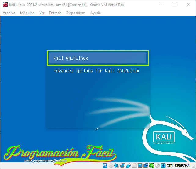 Grub Kali Linux