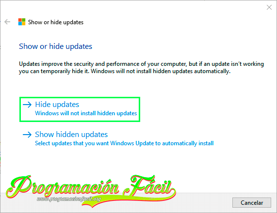 Deshabilitar actualizaciones de Windows 10