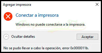 Error 0x0000011b – Windows no puede conectar a impresora