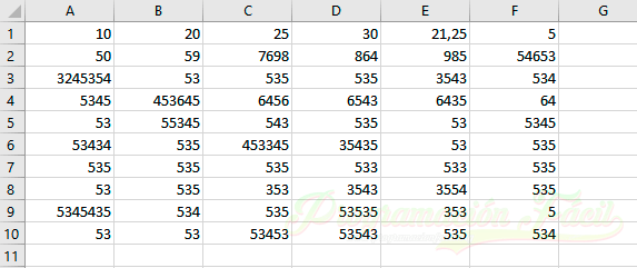 Contar números en Excel
