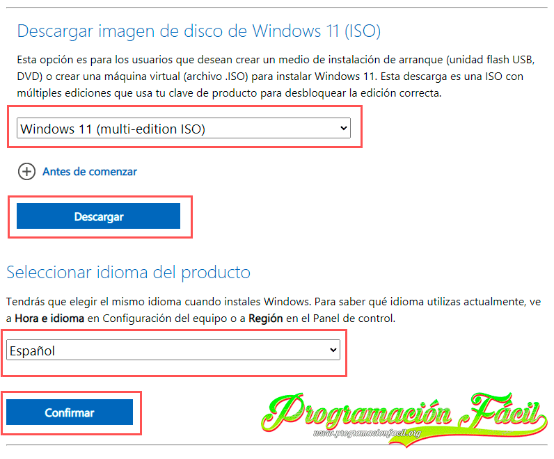 descargar ISO windows 11