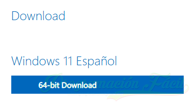 windows 11 64 bits español