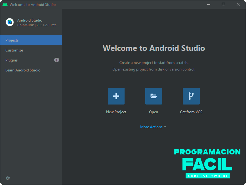 android studio nuevo proyecto
