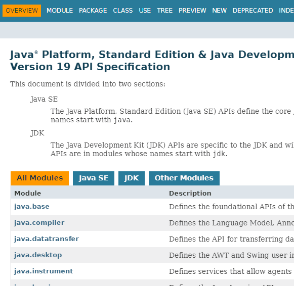 modulos, paquetes y clases de Java
