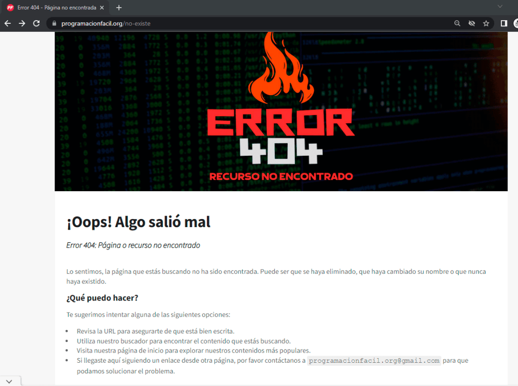 http 404 error