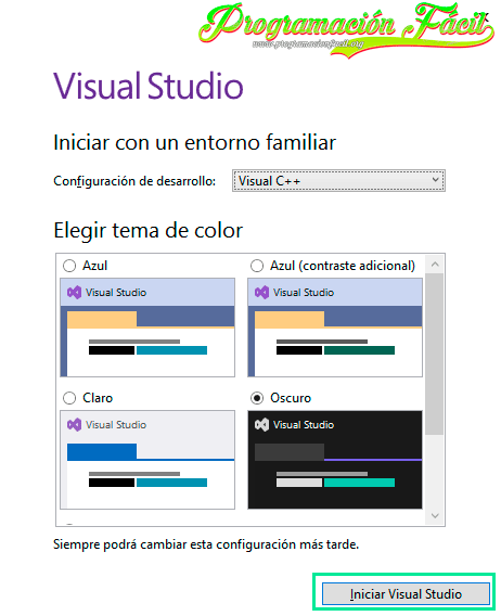 personalizar Visual Studio