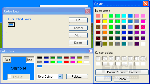 Colores de PowerCOBOL