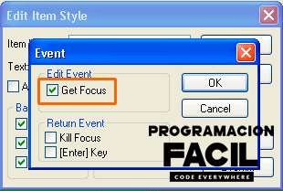 Get focus PowerCOBOL
